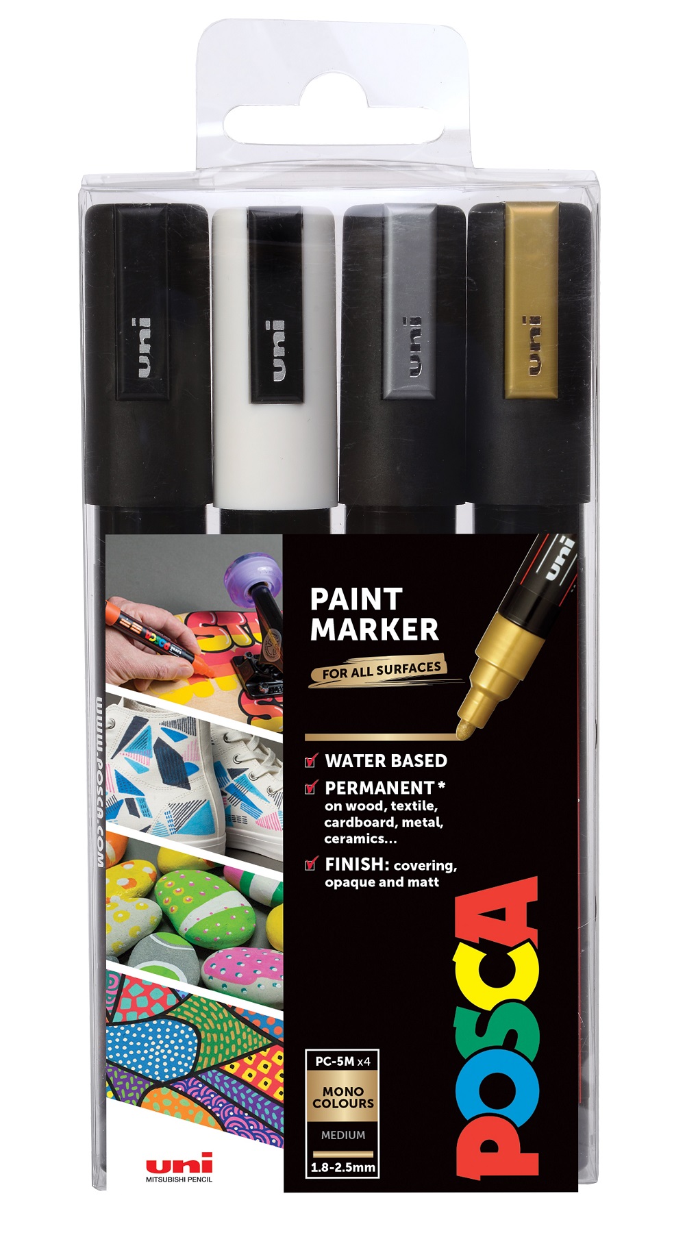 Posca PC-5M Medium Bullet Tip, set of mono