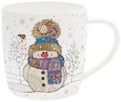 Lesser & Pavey Bug Art Snowman Mug - 350ml