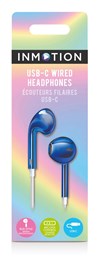 Inmotion Good Vibes Wired Earpods With USB-C - Metallic Navy Blue