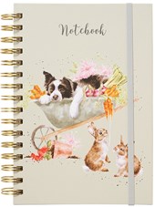 Wrendale Sleeping on the Job Dog/Cat/Rabbit Notebook - A5