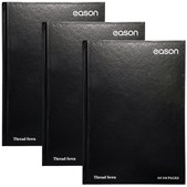 Eason 144 page A4 Hardback Black Pack of 3