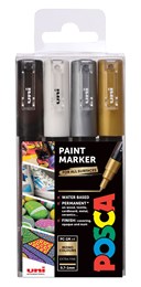 Posca PC-1M Extra Fine Bullet Tip, set of 4 mono