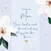 Mothers Day Card Lilac Floral 8x8