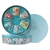 Birdy by Tipperary Set of 6 Mugs in Hat Box