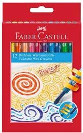 Faber Castell Box of 12 Twistable Wax Crayons