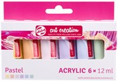 Royal Talens Art Creation Acrylic Colour Set Pastel - 6 x 12 ml
