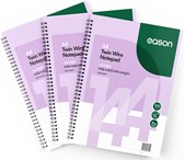 EASON A4+ TWIN WIRE NOTEBOOK 144PGS 70GSM - PACK Of 3