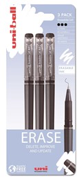 Uni-ball Erasable Blister Pack Black Colour