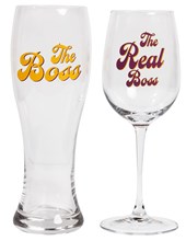 Boss and Real Boss Glass - Set of 2