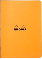 Rhodia Classic Orange Stapled Lined Notebook