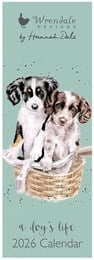 Wrendale A Dog's Life Slim 2026 Calendar