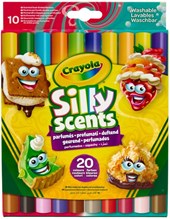 Crayola Dual Sided Silly Scents Markers - 10 Markers