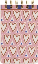 Designworks Twin Wire Notepad - A Dopo Hearts