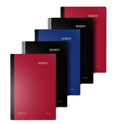 Eason A4 160Pg 5Pk Hardback 70Gsm (Black/Blue/Red)