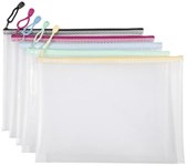 Eason Mesh Bags Pastel Zip - A4