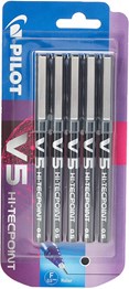 Pilot V5 | 5 Pack - Black