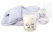 Carte Blanche Moon and back Slipper, candle and wine glass