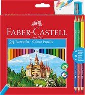 24 Full Length Eco Colouring Pencils with 3 free pencils