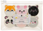 Moderno Novelty Erasers - 6 Pack