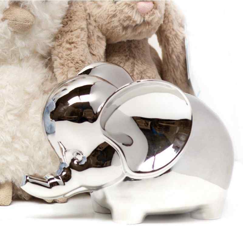 Newbridge Silver Rhodium Plate Elephant Money Bank