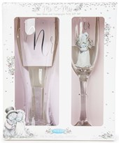 Carte Blanche Mr. and Mrs. Beer & Champagne Glass Set