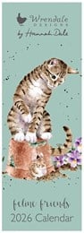 Wrendale Feline Friends 2026 Slim Calendar