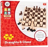 BigJigs: Draughts And Chess Set