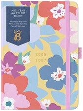 BUSY B Mid Year 2026-2027 A6 To Do Diary - Floral