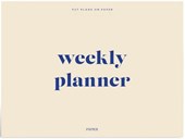 Papier Joy Weekly Desk Planner Beige