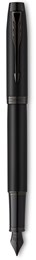 Parker IM Fountain Medium Fine Nib - Matt Black Black Trim