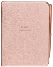 Emerald Blush Metallic Notebook with Pen - A6