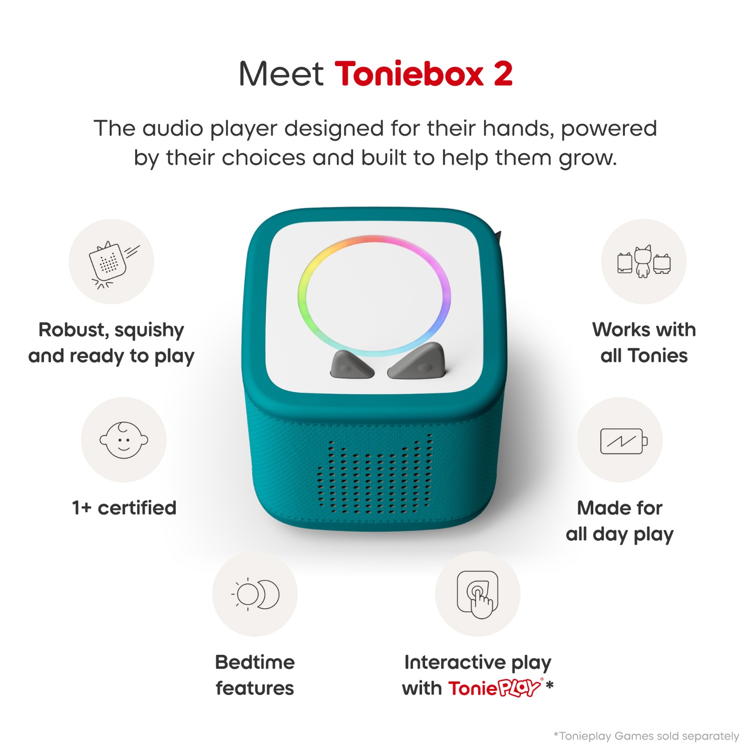 Tonies Toniebox 2 Starter Set - Tropical Teal | Easons.com