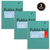 Pukka Jotta Metallic A4 200Pgs - 3 Pack