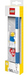 Lego Blue Gel Pen with Minifigure