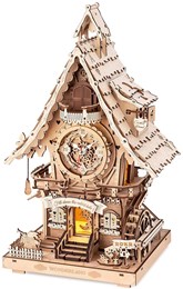 Robotime Cuckoo Clock - Wood Colour