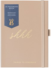 Busy B A6 Password Book (Fabric) - Caramel