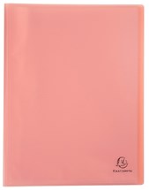 Exacompta Display Book A4 Chrome Pastel Coral