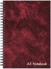 Hardcover A5 Leather Look Wiro Notebook