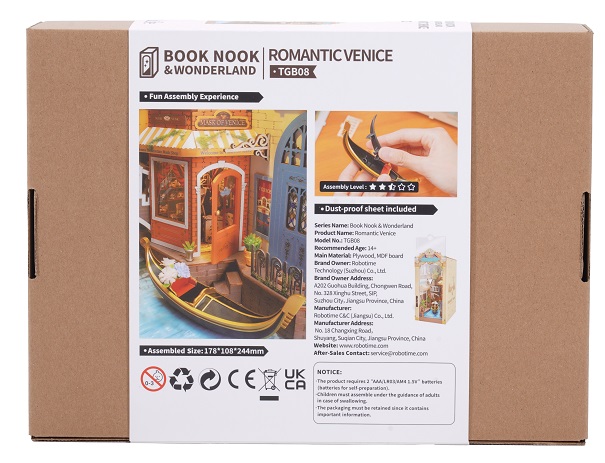 Rolife Book Nook Romantic Venice FREE DELIVERY on orders over €10