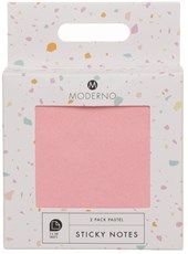 WHSmith Moderno Stationery Sticky Notes Pastel Pink