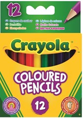 Crayola Coloured Half Length Pencils 12 Pieces