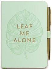Designworks Vintage Sass Notebook with Pen Leaf Me Alone