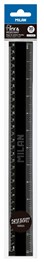 Milan flex & Resistant black 30 cm ruler, Shadow special series