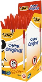 BIC Cristal Red Medium 1.0mm individual pen