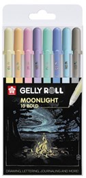 Sakura Gelly Roll Moonlight Pastel Set of 8 Colours