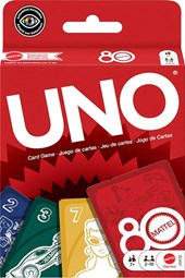 Uno 80th Anniversary Edition Ruby Red Card Game