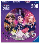 K-POP Demon Hunters For The Fans Round Puzzle - 500 Piece