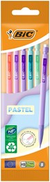 BIC Matic Mechanical Pencil Pastel Pack of 5
