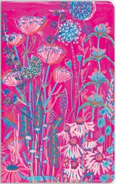 Flame Tree Soft Touch Paperback Notebook Lucy Innes Williams - Pink Garden House