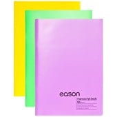 EASON 3PK A4 PP 120 PAGE EXERCISE BOOK (PURPLE/YELLOW/GREEN)